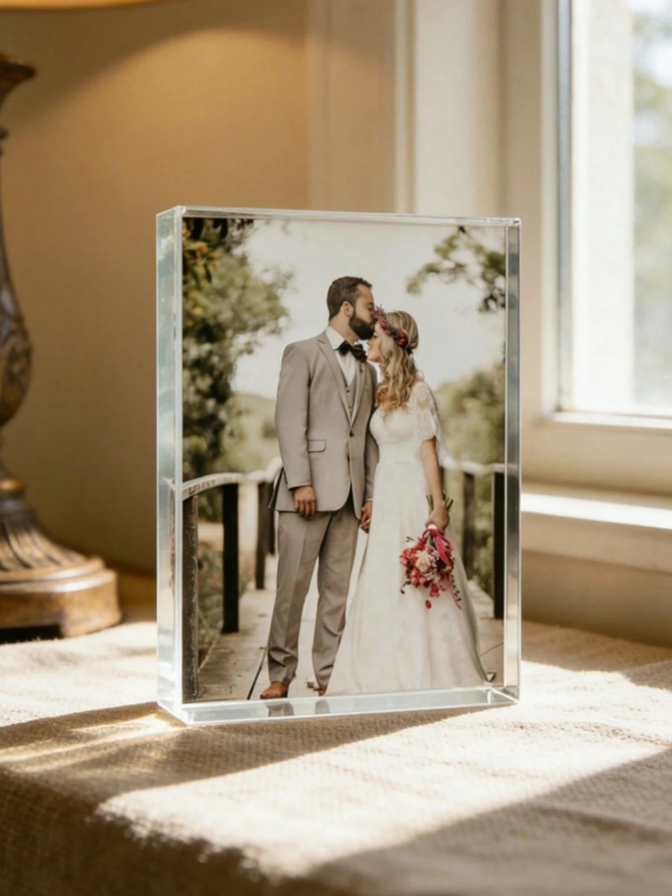 Customized Acrylic Photo Brick, Personalized Photo Frame, Photo Gift, Ideal Gift For Mom, Suitable For Wedding