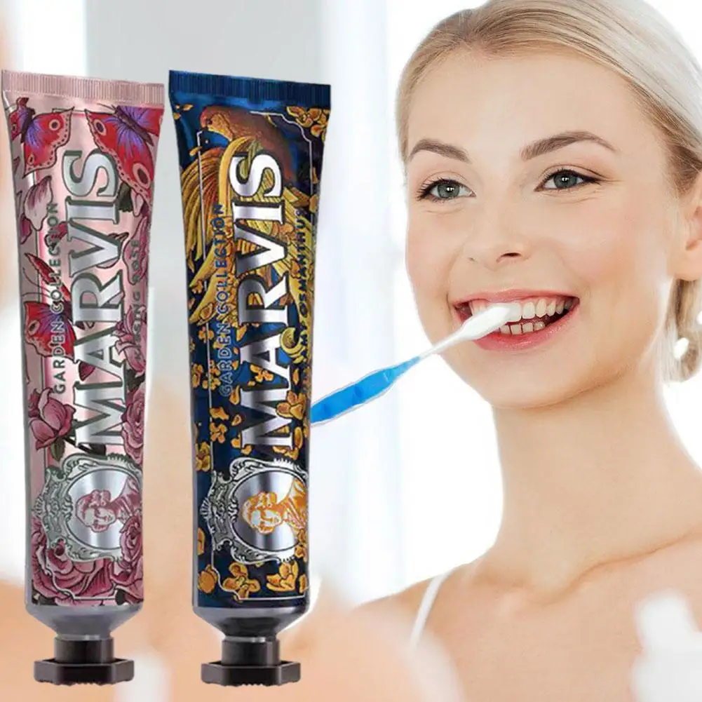 

75ML For Marvis Toothpaste Italy Original Marvis Whitening Mint Freshen Breath And Remove Smoke Stains Toothpaste Teeth Whi Q1D0