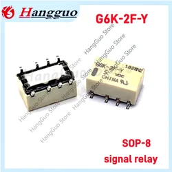 5PCS-10PCS/Lot New Original Signal Relay G6K-2F-Y-5VDC G6K-2F-Y-5 G6K-2F-Y G6K2FY G6K-2F G6K 2F 5VDC DC5V 5V SOP-8 signal relay