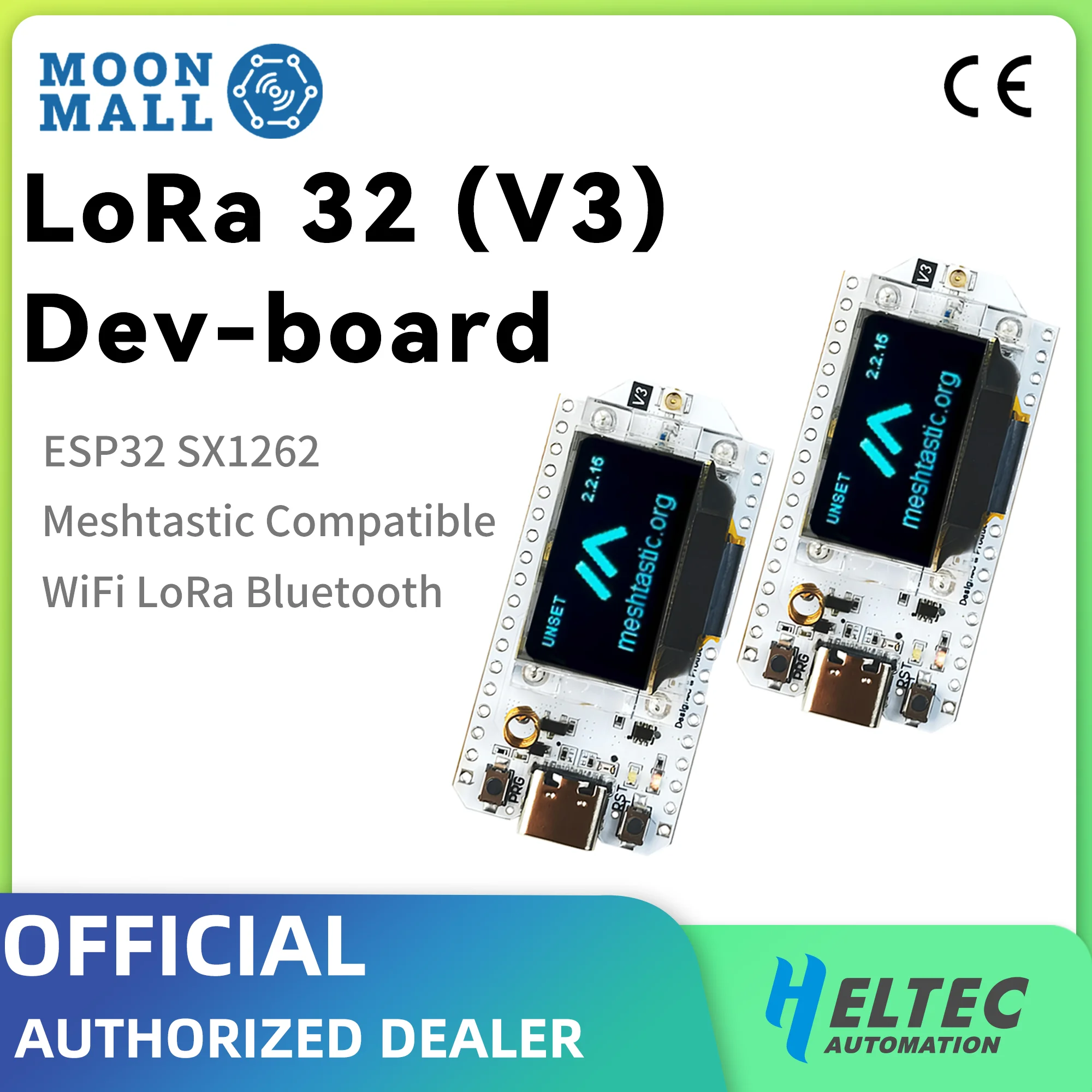 

Heltec WiFi LoRa 32(V3) Dev-board Wi-Fi BLE LoRa OLED ESP32-S3FN8 Onboard 0.96-inch 128*64 Dot Matrix OLED Support the Arduino