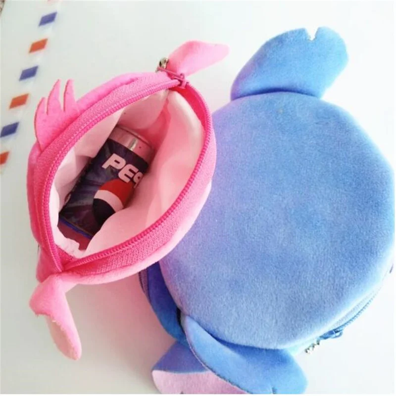 24 pcs/lot Kawaii Disney Stitch Pencil Case Cute Pencil Box Coin Purse Stationery Pen Bag School Supplies