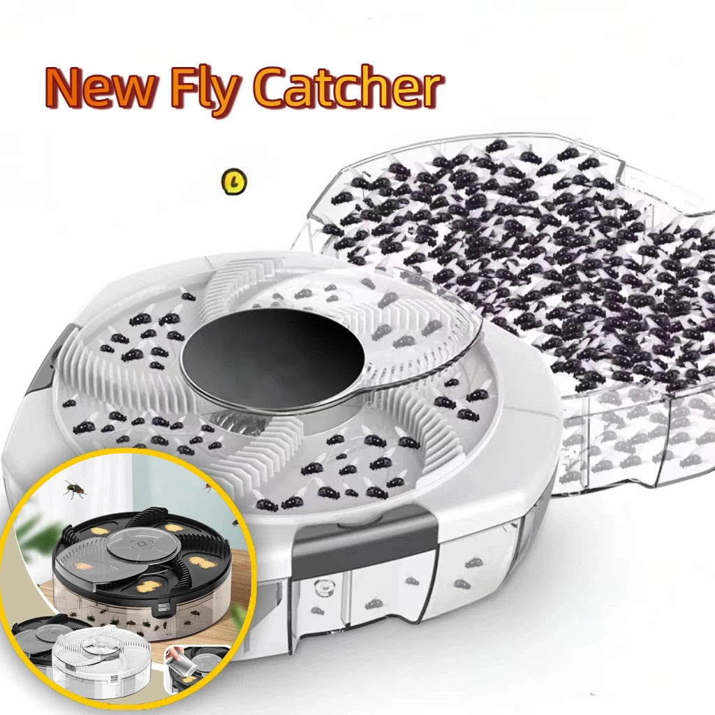 Fly Trap Pest Control Catcher Home Kitchen Automatic Pest Catcher Removable Insect Catcher USB Intelligent Electric Fly Catcher