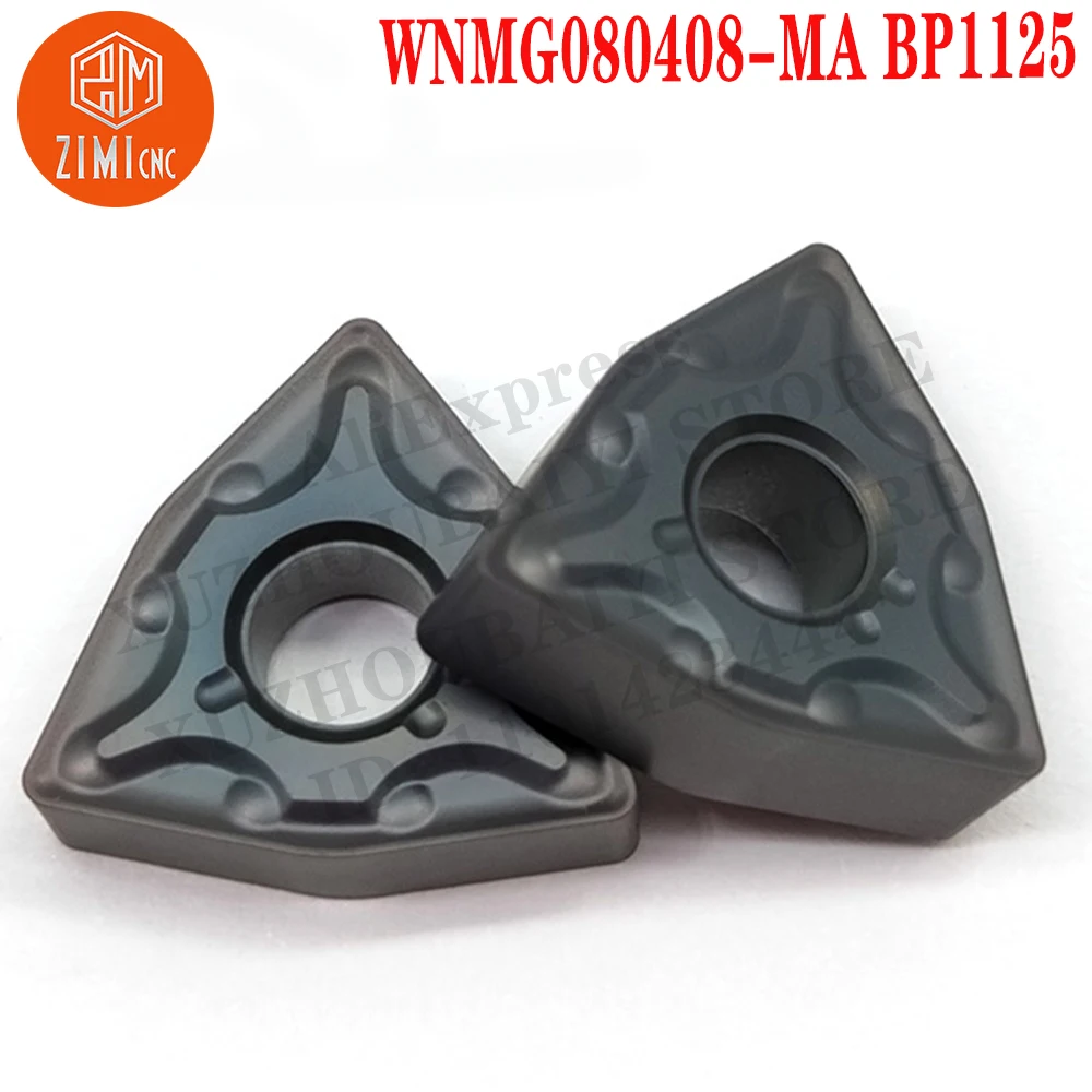 WNMG080408-MA BP1125 WNMG 080408 Carbide Inserts Turning Inserts CNC Tools Metal Cutter Lathe Blades metal lathe mechanical WNMG
