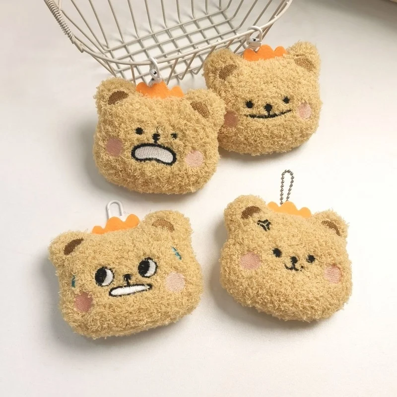 Internet Celebrity Cute Butter Bear Pendant Speechless Bear And Surprise Bear Full Decoration Doll And Keychain Cute Invincible