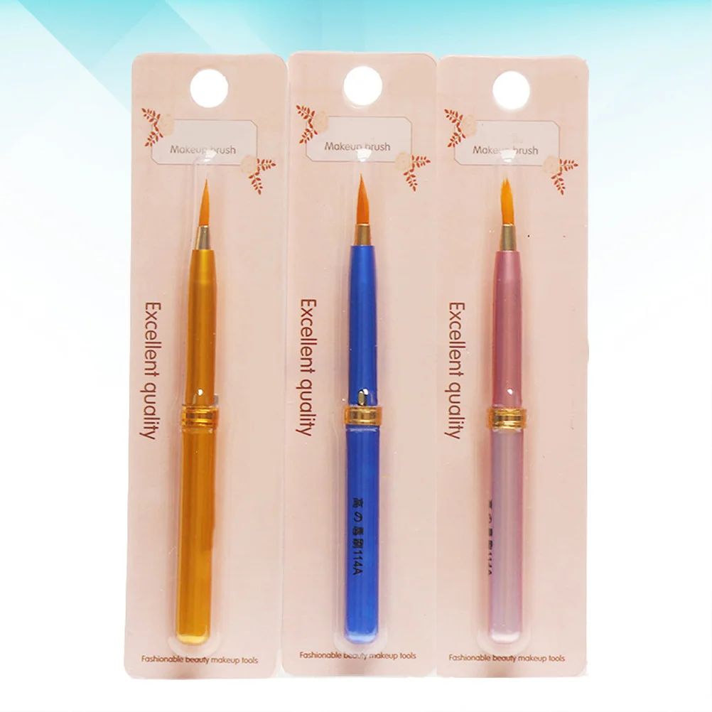 Ensemble de pinceaux à lèvres, outil de maquillage, brosse de beauté Premium pour femmes, usage quotidien et professionnel, 3 pièces