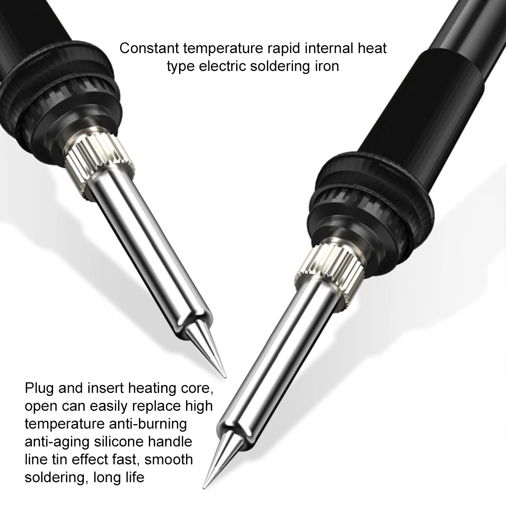 ABS Intelligent Self-check Function Soldering Rework Station With Digital Display Hot Air Heater 9 kit US Plug