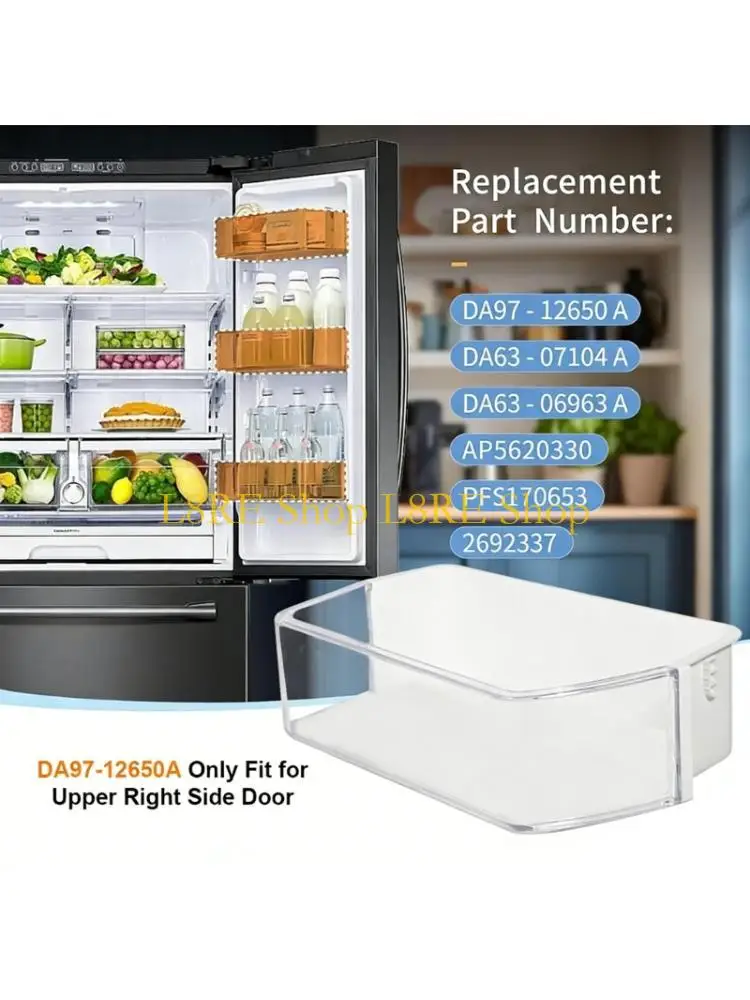 

L8RE Quick Assembly Refrigerator Right Door Shelf For Efficient Space Management