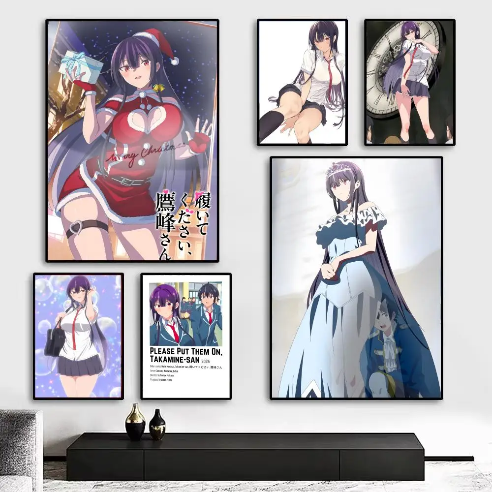 Hot Anime T-takamine san Poster Art print wall decor ideal for living room, bedroom, bar, parlor, and home gifting