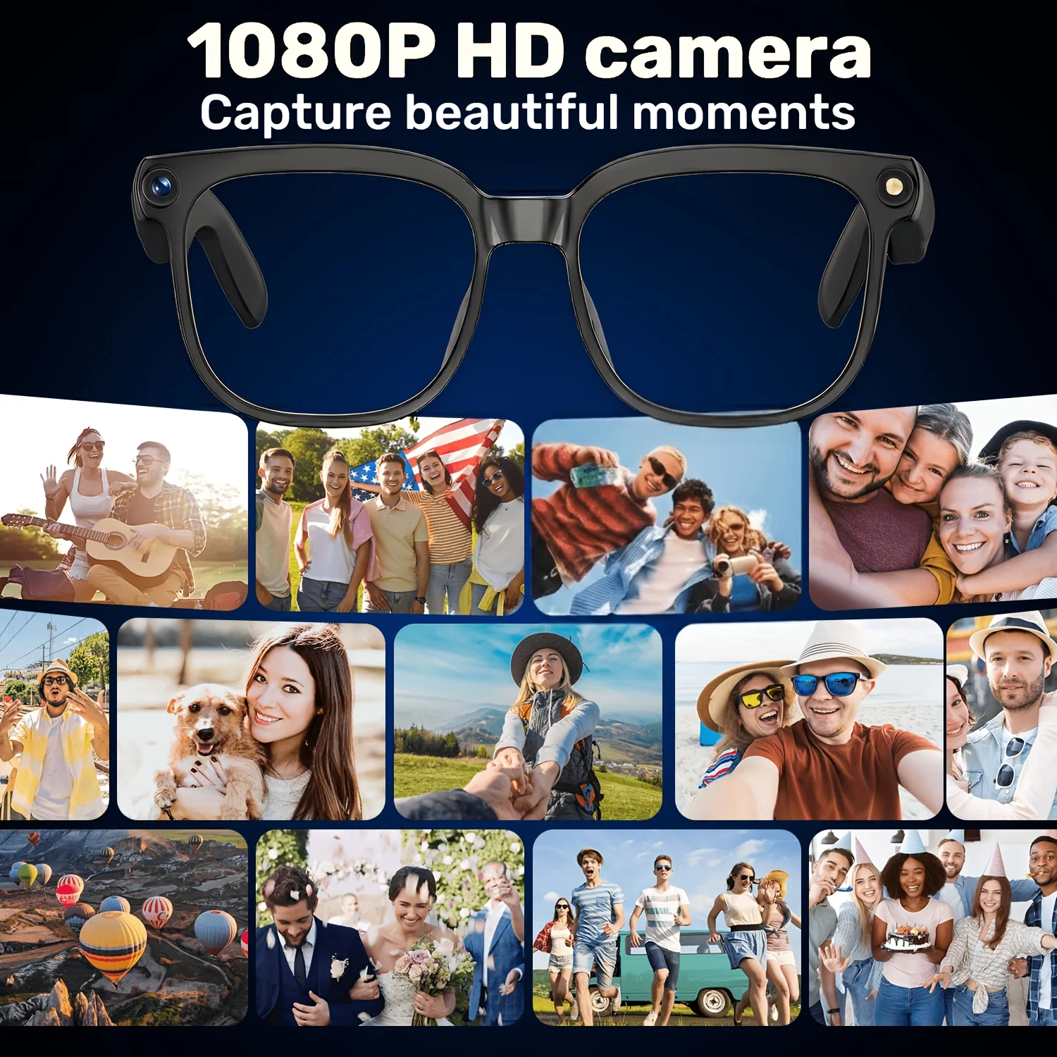 Smart Camera Bluetooth Glasses 7