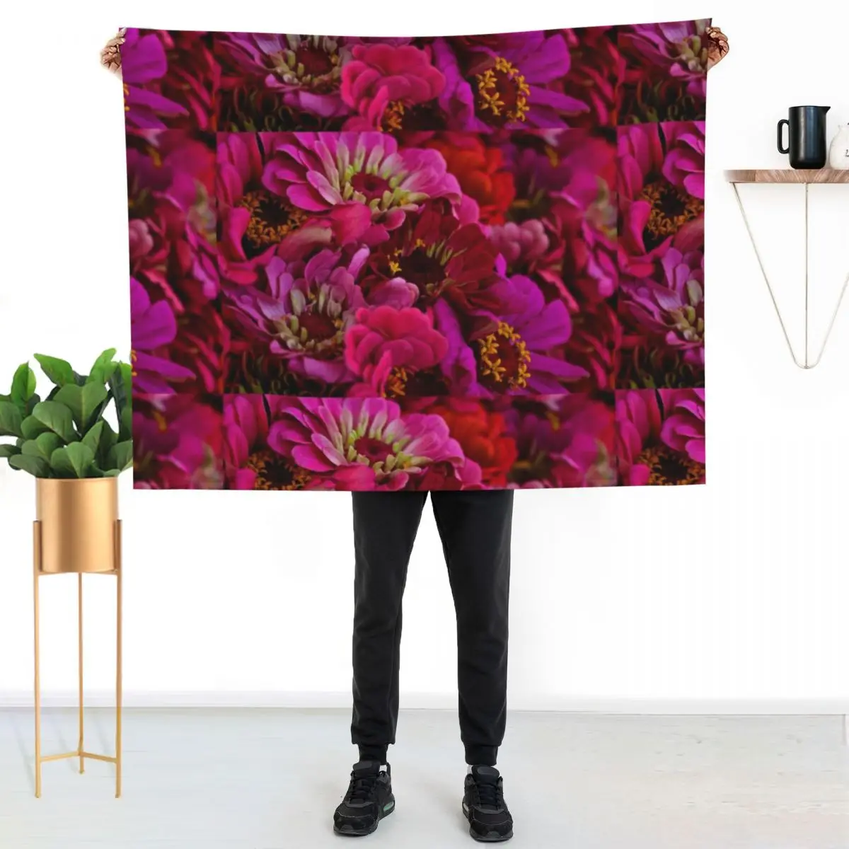 Zinnias galore Throw Blanket halloween Furrys Thermals For Travel Kid'S Weighted Polar Blankets