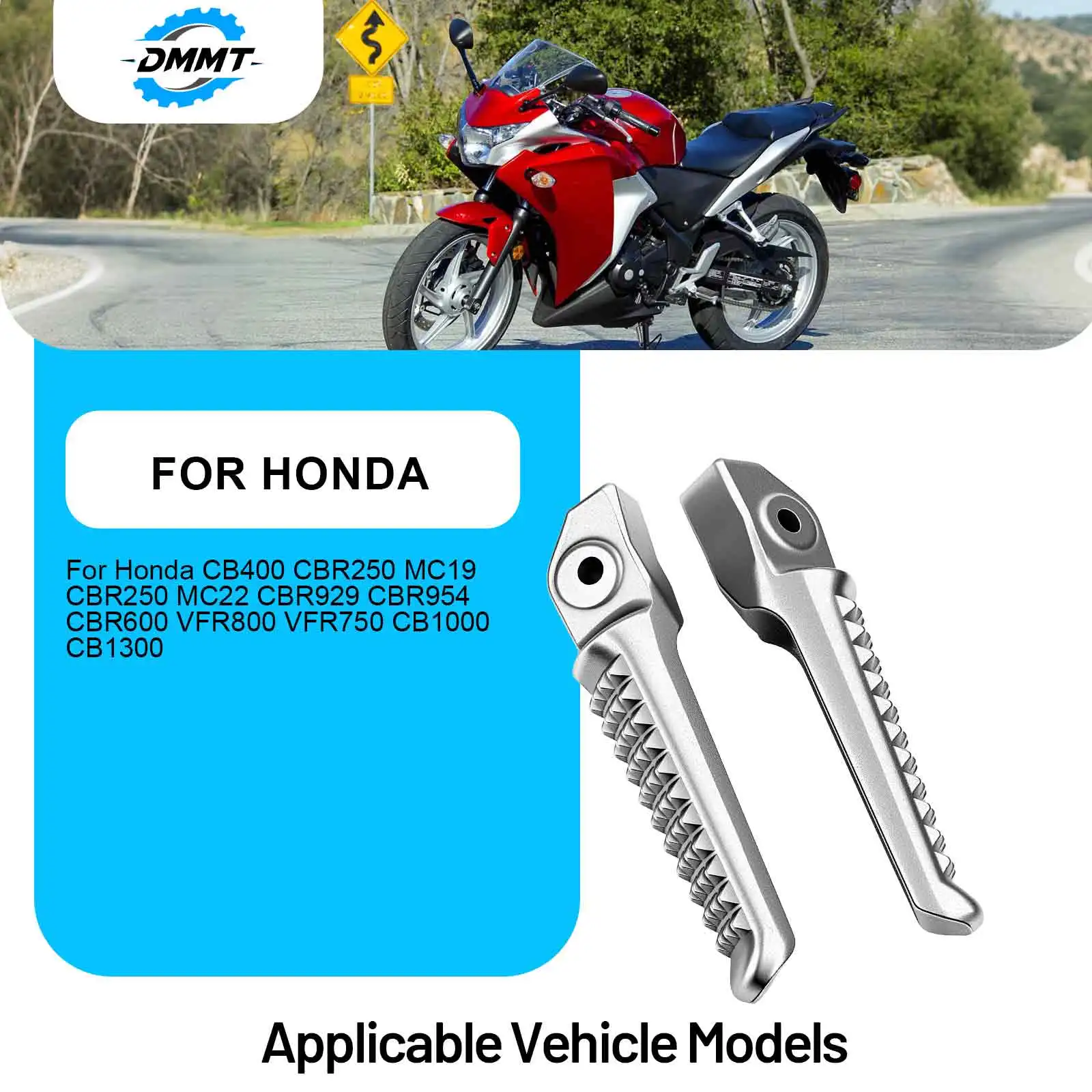 

Задние подножки для мотоциклов Honda CB400, CBR250 MC19, CBR250 MC22, CBR929, CBR954, CBR600, VFR800, VFR750, CB1000, CB1300