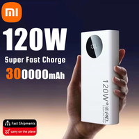 Xiaomi 120W Fast Charging Powerbank 300000mAh High Capacity Power Bank Portable Battery Charger For iPhone Samsung Huawei  Gift