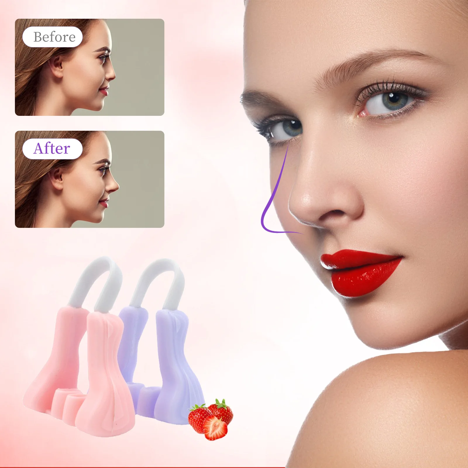 1PC Silicone Nose Clip Shaper Nose Up Reducer Lifter Corrector Improve Nose Bridge Shaping Beauty Tools Massager Accessories