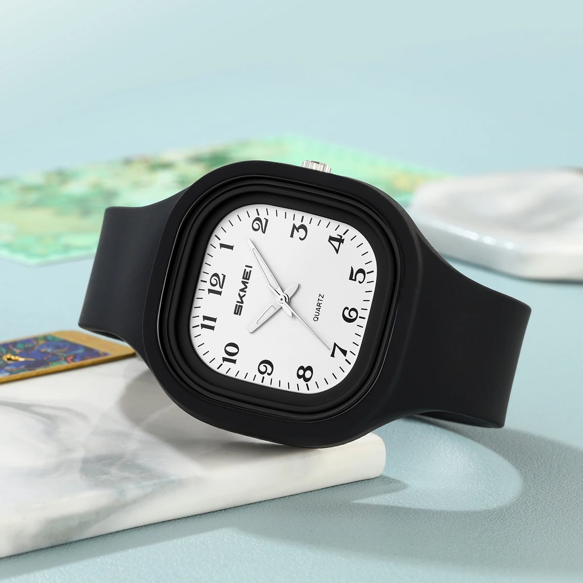 SKMEI ساعات رياضية كاجوال مقاومة للصدمات بحركة كوارتز للرجال والنساء والطلاب 5Bar ساعات معصم إبداعية مقاومة للماء Reloj Hombre #2