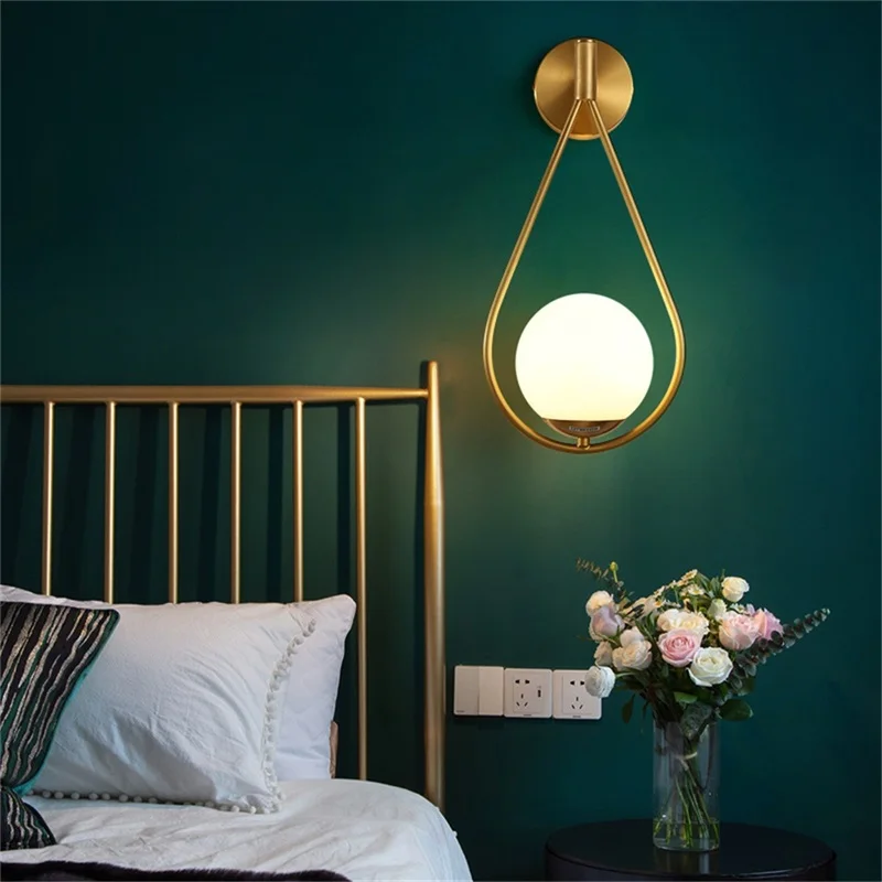 SOURA Brass Indoor Wall Lamps LED Fixture Creative Indoor Decorative For Home  Bedroom Living Room