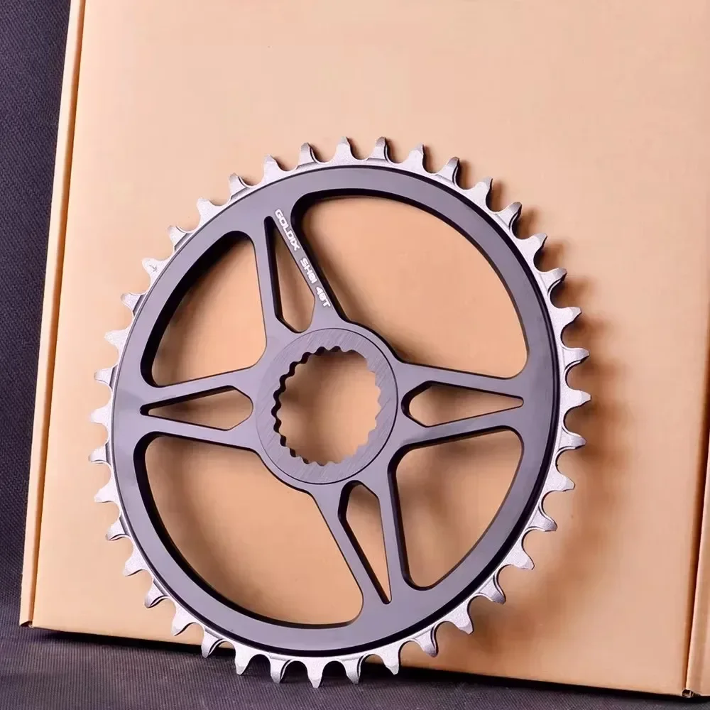 GOLDIX 0mm Offset MTB Chainring Long Narrow Wide Teeth Single Sprocket 32T/34T/36T/38T/40T for SHIMANO M6100 M7100 M8100 M9100 view 3
