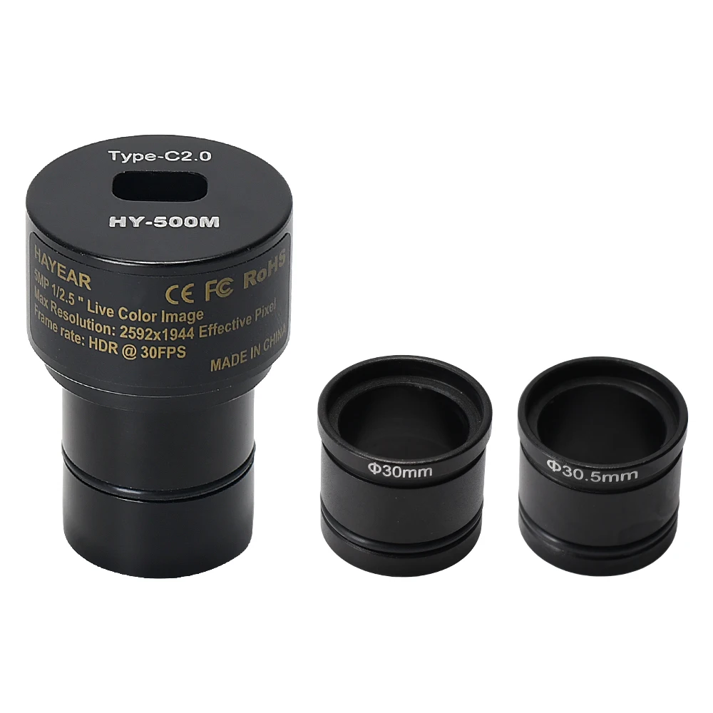 

HAYEAR 5MP 8MP CMOS USB2.0 адаптер для микроскопа и окуляра электронный цифровой окуляр камера + адаптер DIA30MM/30.5MM