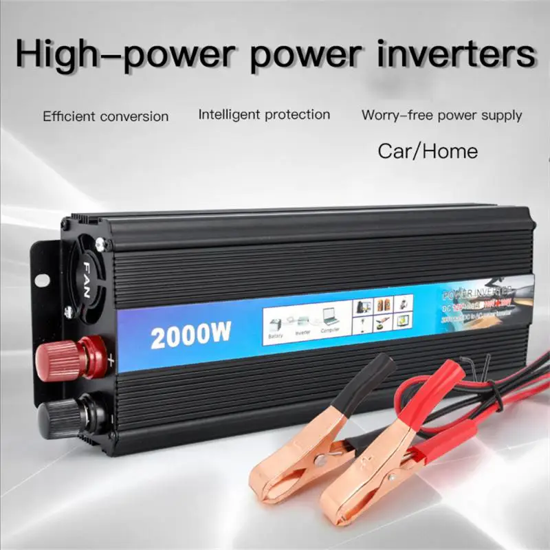 

2000W-500W Car Inverter 12V 220V Power Inverter DC To AC 12V To 220V Car Voltage Converter with USB Charger for Phone Tablet