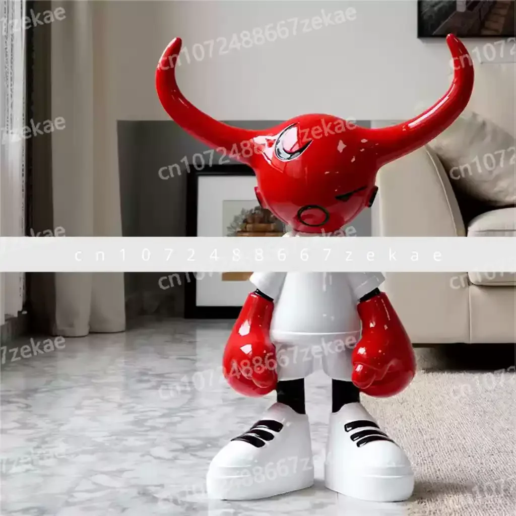 

Creative Cartoon Decor for Living Room Model Home Office Desk Modern Minimalist Ceramic Duck Figurine