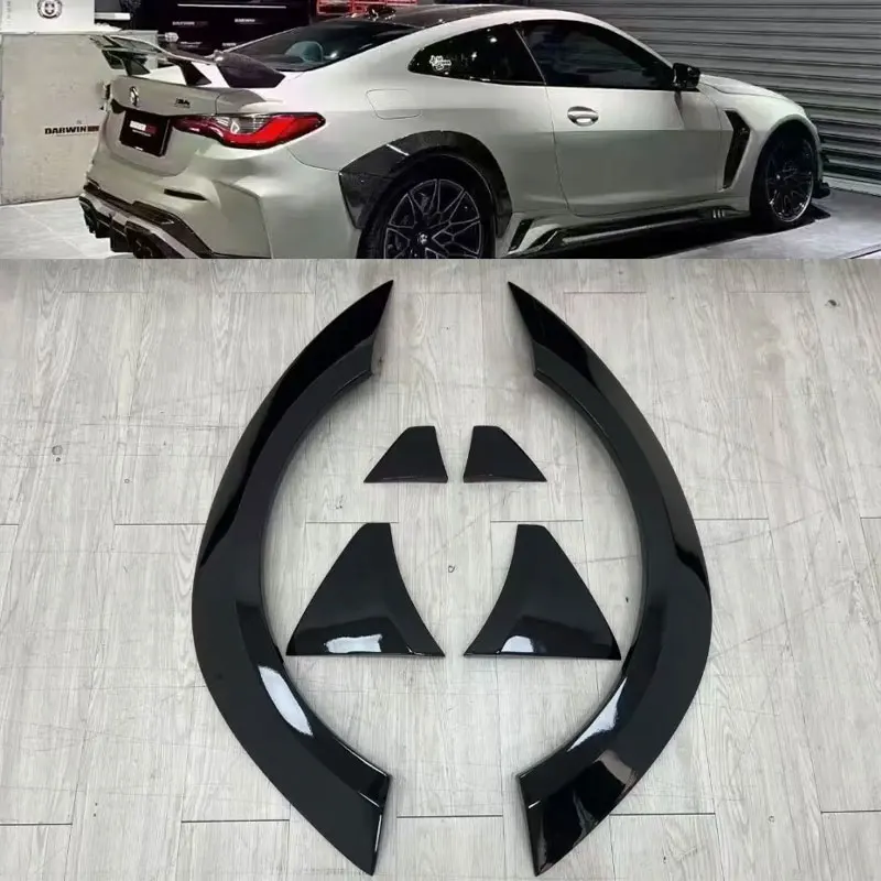 

For BMW M3 G80 M4 G82 G83 21+ Carbon Fiber Wheel Eyebrow Arch Fender Flares Cover Trim Mudguards