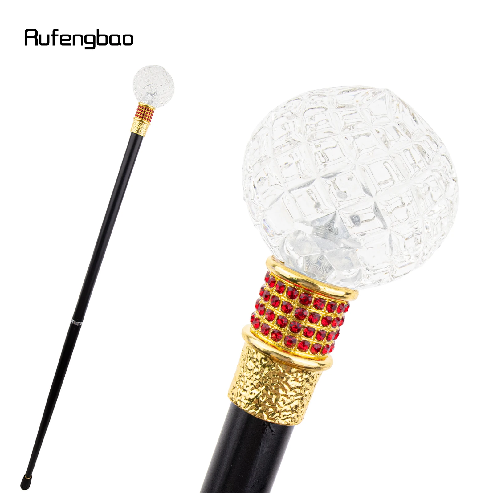 الكرة الشفافة الزجاج الذهبي الأحمر سبيكة الجنية الصولجانات للفتيات الأميرة عصا للمشي العصا تأثيري حفل زفاف عيد ميلاد 90 سنتيمتر