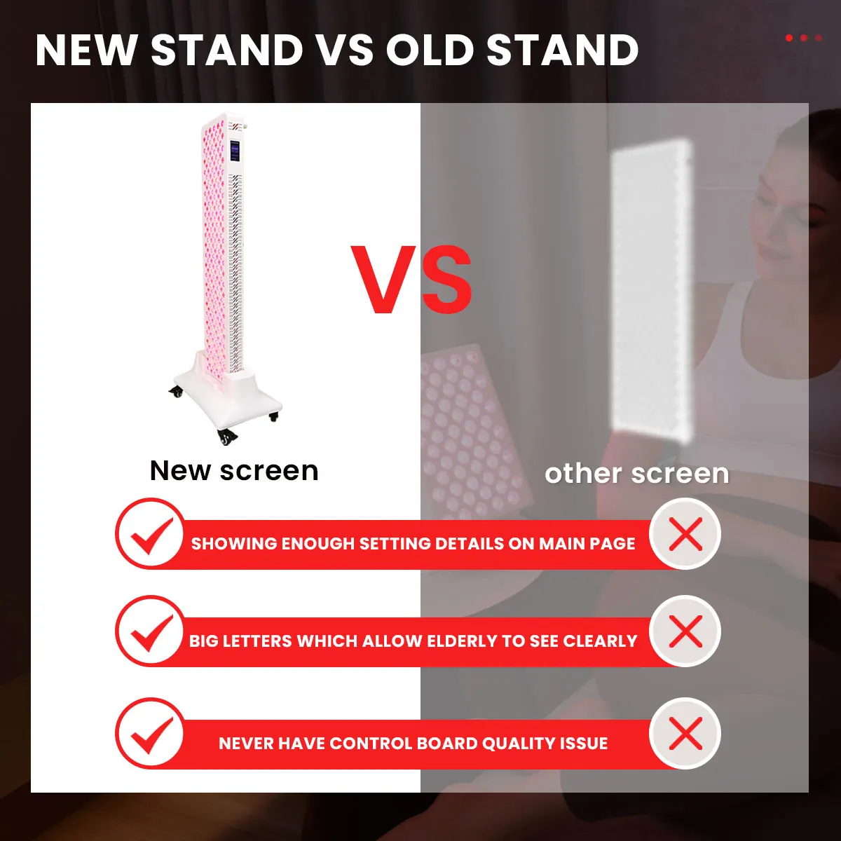 IDEATHERAPY Dekat Terapi Cahaya Led Inframerah Panel Terapi Lampu Merah Seluruh Tubuh Lampu Terapi Lampu Merah Untuk Komersial