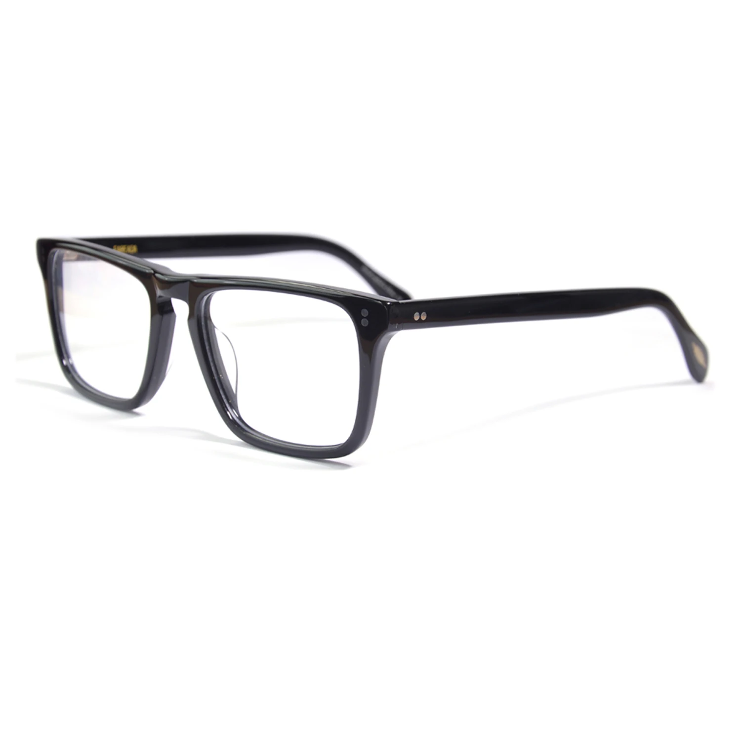 Iron Man Eyeglasses Frame Rectangle Square Acetate Frame for Men Black Prescription Glasses Frame Robert Downey  Jr. Eyewear