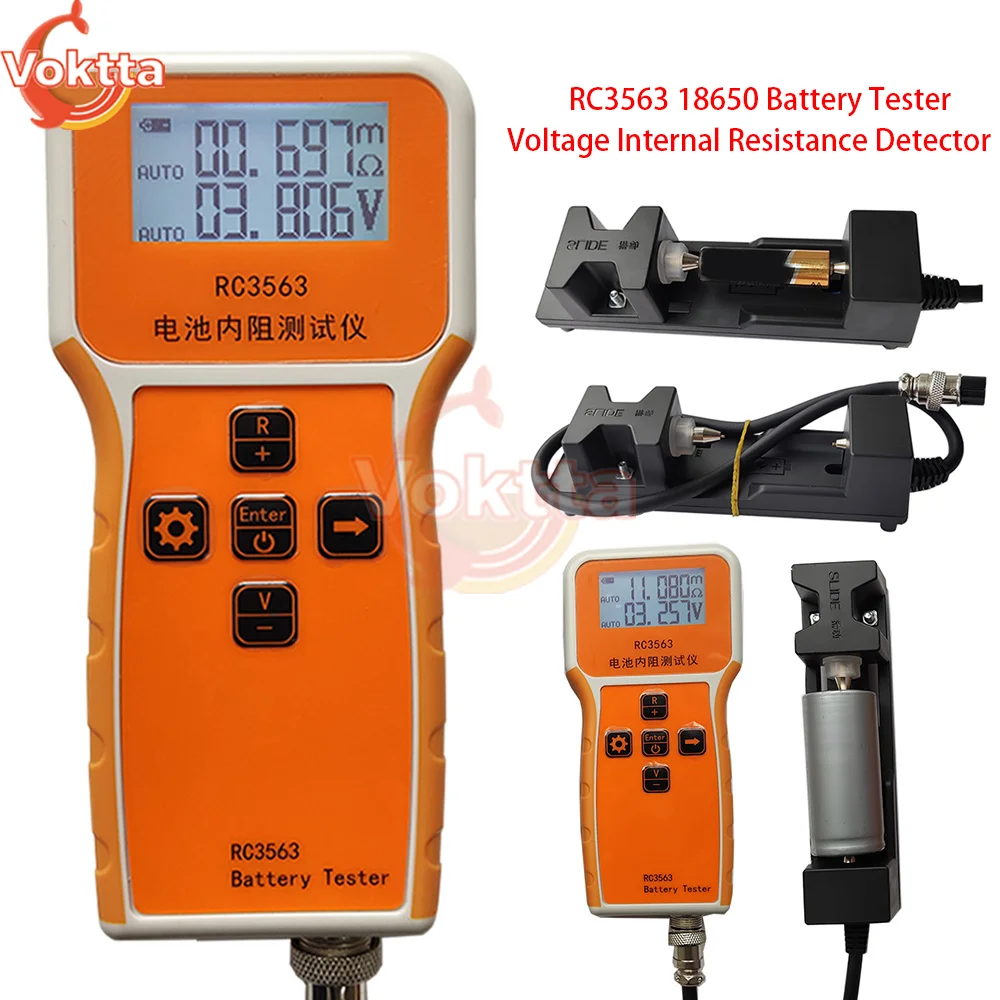 

RC3563 18650 Battery Voltage Internal Resistance Tester True 4-wire High-precision Battery Tester Fixture Voltage Test Tool