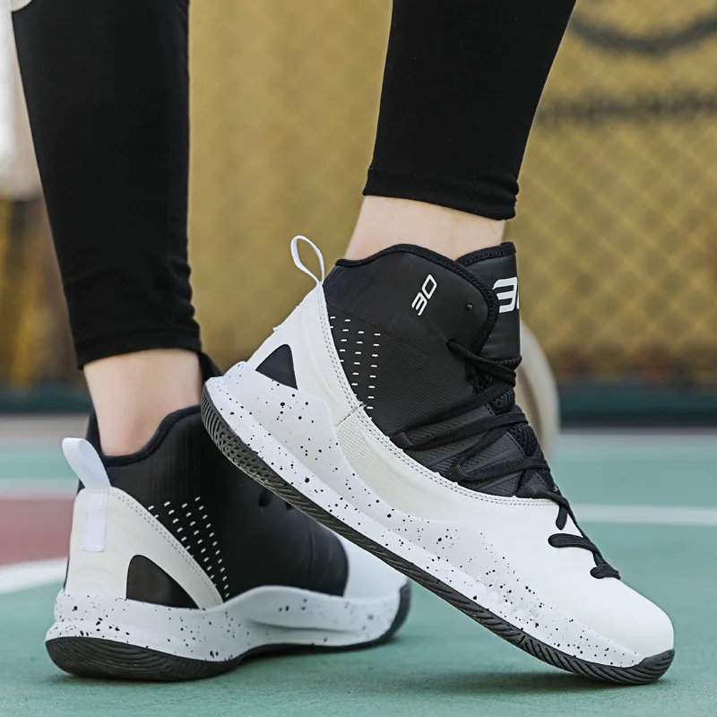 High Quality Basketball Shoes Men Sneakers Boys Basket Shoes Autumn High Top Anti-slip Outdoor Sports Dunk Shoes Trainer Women