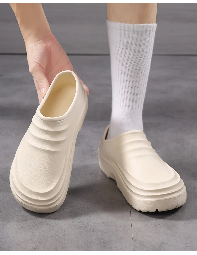 Hotel-Kochschuhe, Ganzjahres-Arbeitsschuhe, rutschfest, wasserdicht, ölbeständig, Herren-Freizeitschuhe, vielseitig einsetzbar, leichte EVA-Outdoor-Gartenschuhe – Detail 16