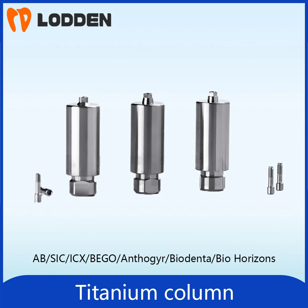 Lodden Dental Titanium Columns 10mm Premilled Abutment AB/SIC/ICX/BEGO/Anthogyr/Biodenta/Bio Horizons Titanium Blank implant