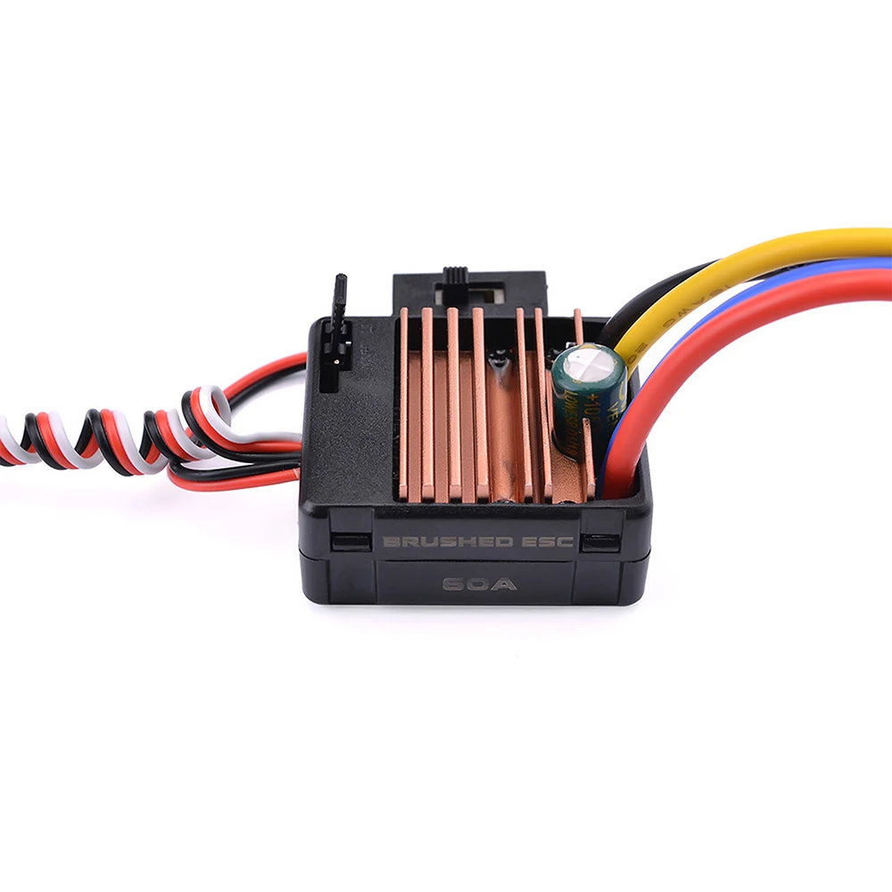 SURPASS HOBBY 540 Brushed Motor 13T 17T 21T 23T 27T 35T 45T 55T 80T for 1/10 RC Off-road Racing Car Truck with 60A ESC 5V/2A BEC