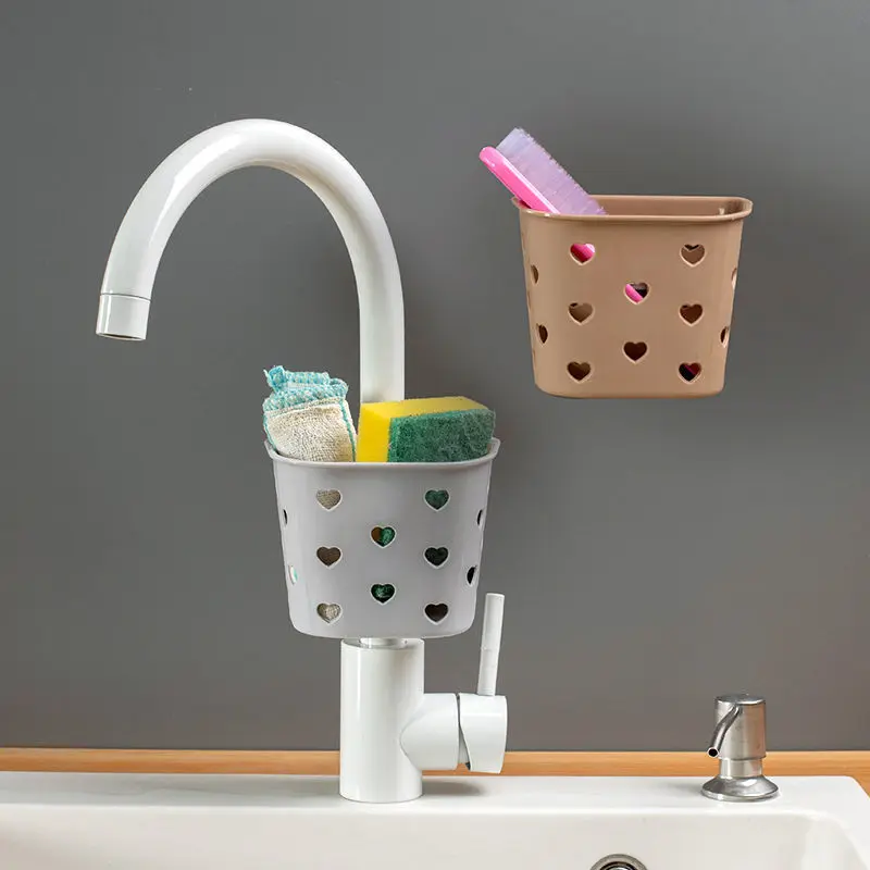 

Storage Basket Faucet Drain Rack Wall Hanging Kitchen Accessories Sink Hanging Bag PP Material Portable Organizer Storage Rack