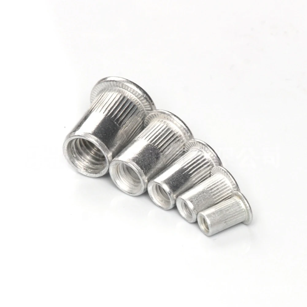

A1904 1*box Of Nuts Stainless Steel Nuts For Metric Size Saw Teeth/grooves On The Main Body Help Prevent Rotation M3-M8