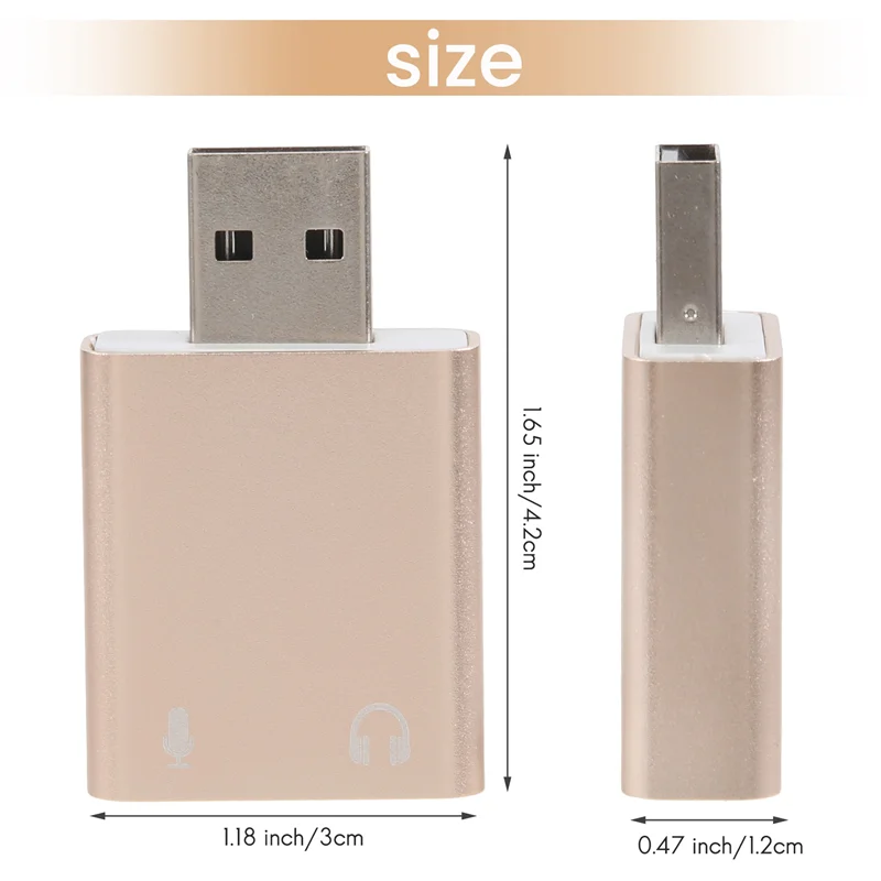 Звуковая карта USB 7,1, внешний USB-разъем 3,5 мм, адаптер для наушников, стерео аудио, микрофон, звуковая карта для ПК, компьютера, ноутбука