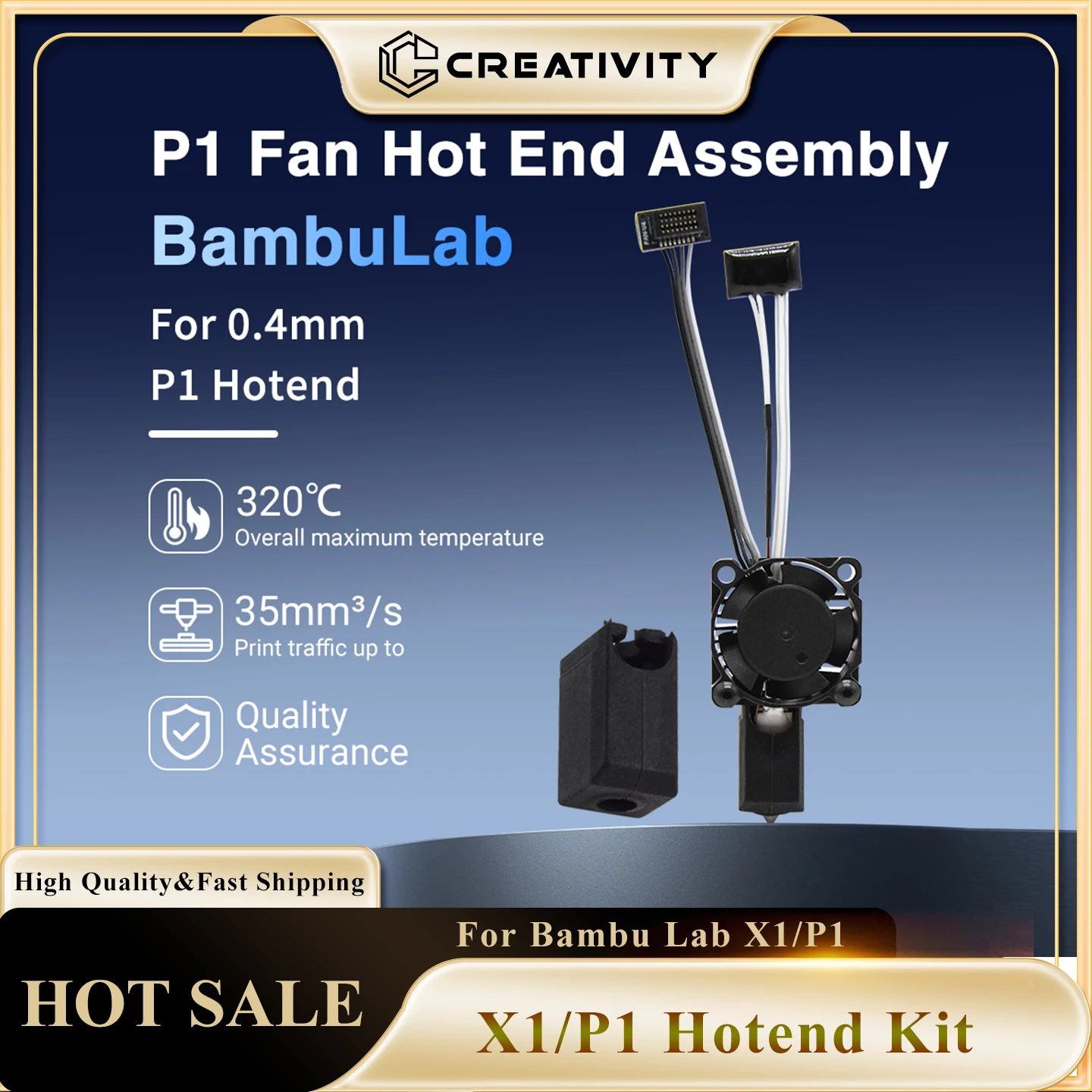 

Hotend For Bambu Lab p1p X1C P1S X1 P1P Upgrade Hot end Print Head 3D printing parts For bambulab Hardened steel Nozzle