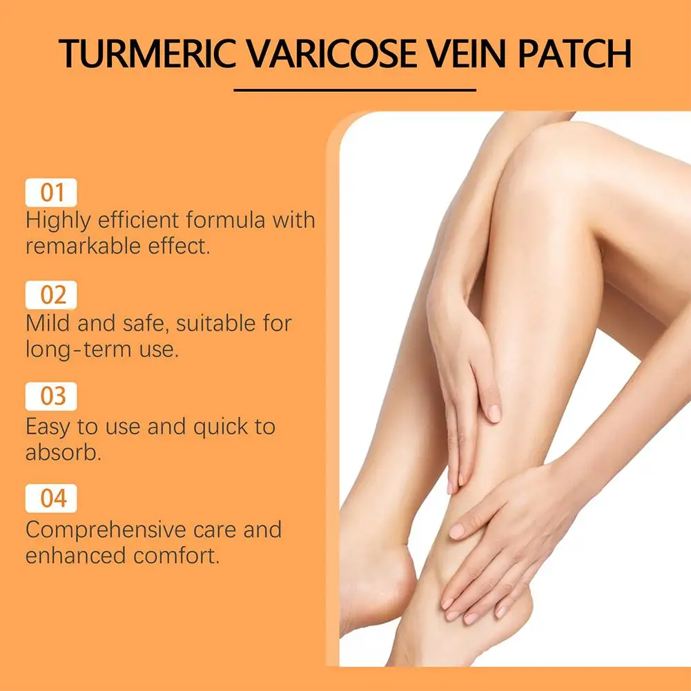 12pc/Bag Varicose Vein Health Patch Relieves Leg Discomfort Relieves Muscle Pain And Swelling Continuously Using Leg Care Produc