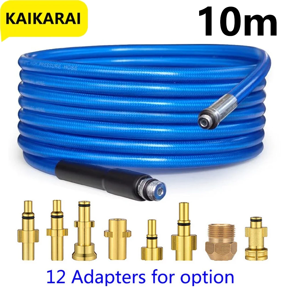 10m sewer drain cleaning hose clogged unclogging hose rope suitable for high pressure jet cleaner for Karcher Bosch Parkside