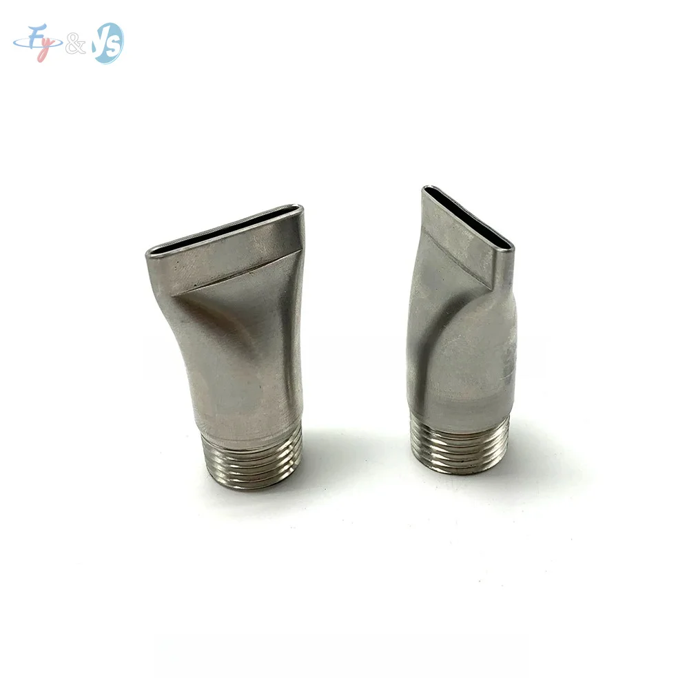 SS304 High Impact Flat Fan Compressed Air Nozzle, Air Blowing Fan Cleaning Nozzle for Industrial Drying