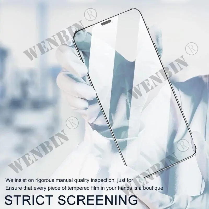 3 Pcs Tempered Glass For iPhone 17 16 15 14 13 12 11 Pro Max 8 7 Plus SE Screen Protector Full Protective Glass