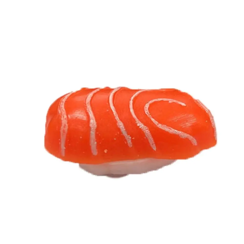 Salmon Simulated Fruit Squeeze Toys Sensory Toy Rice Ball Pinch Decompression Toy Silicone Fidget Toy Cartoon Fidget Toy