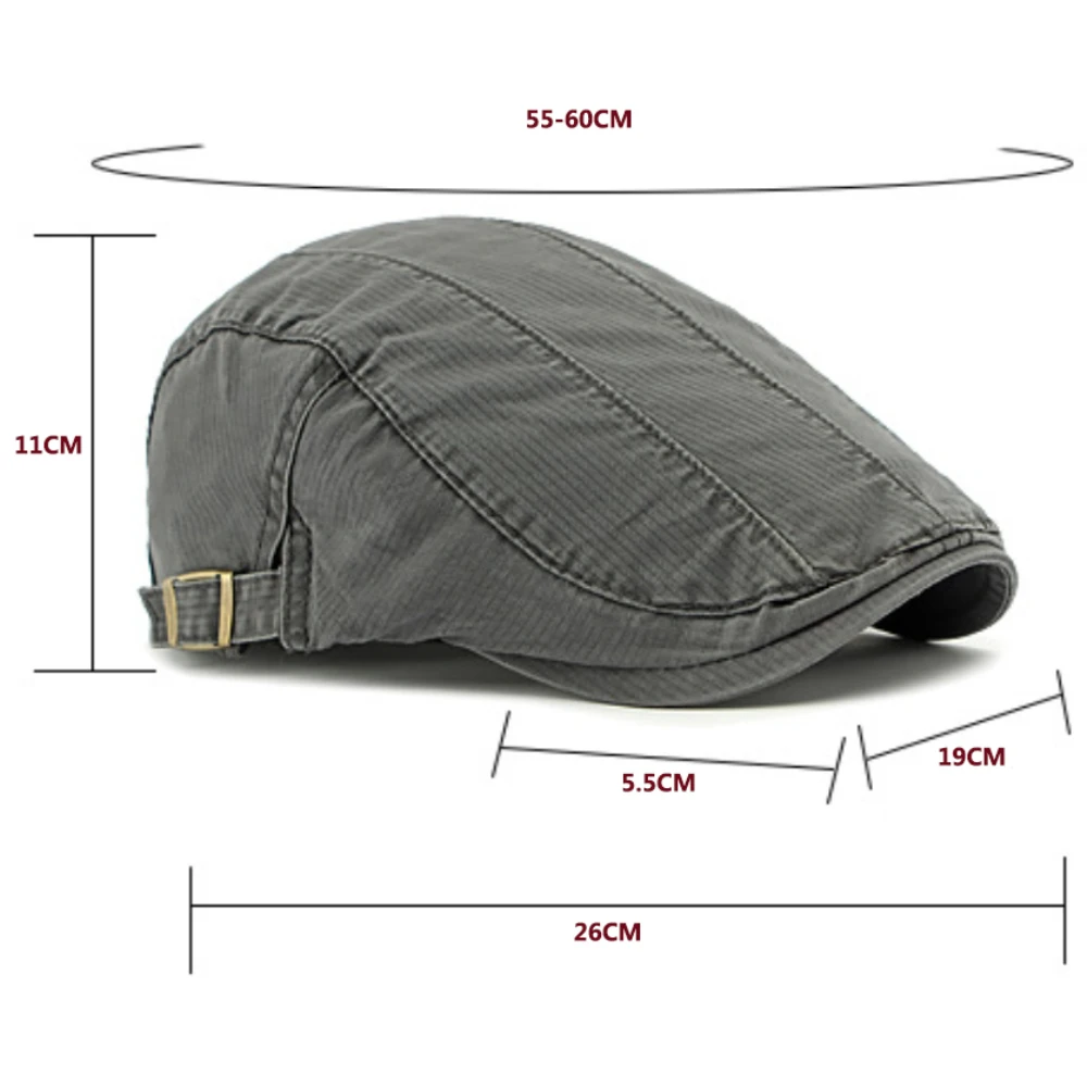 HT4771 Baskenmützen Frühling Sommer Sonnenhut Herren Damen Kappe Vintage Künstler Maler Baskenmütze Männlich Weiblich Ivy Flachmütze Verstellbare Baskenmütze – Detail 1