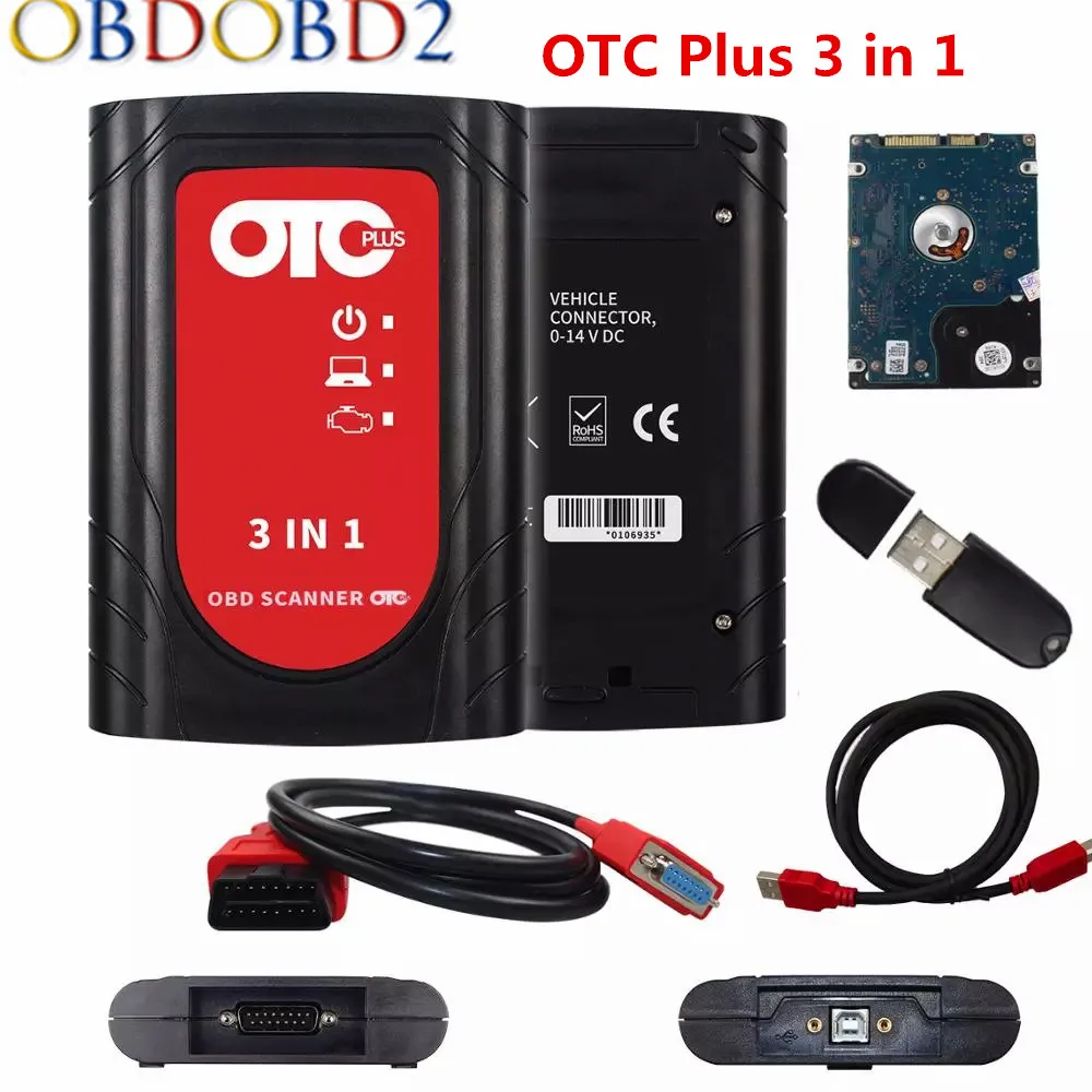 OTC Plus 3 in 1 Techstream Consult 3 Plus OTC Scanner GTS With HDD For Nissan /Tyota/VOL Car Diagnostic Tool OBD2 Scanner