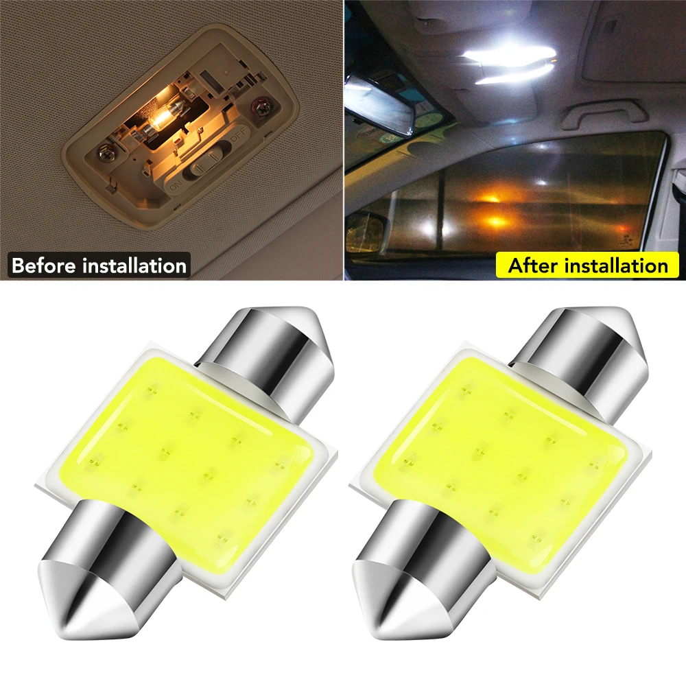 2x C5W C10W 31mm Car LED Bulb Canbus for Kia Sportage QL KX5 2016 2017 Car-Styling