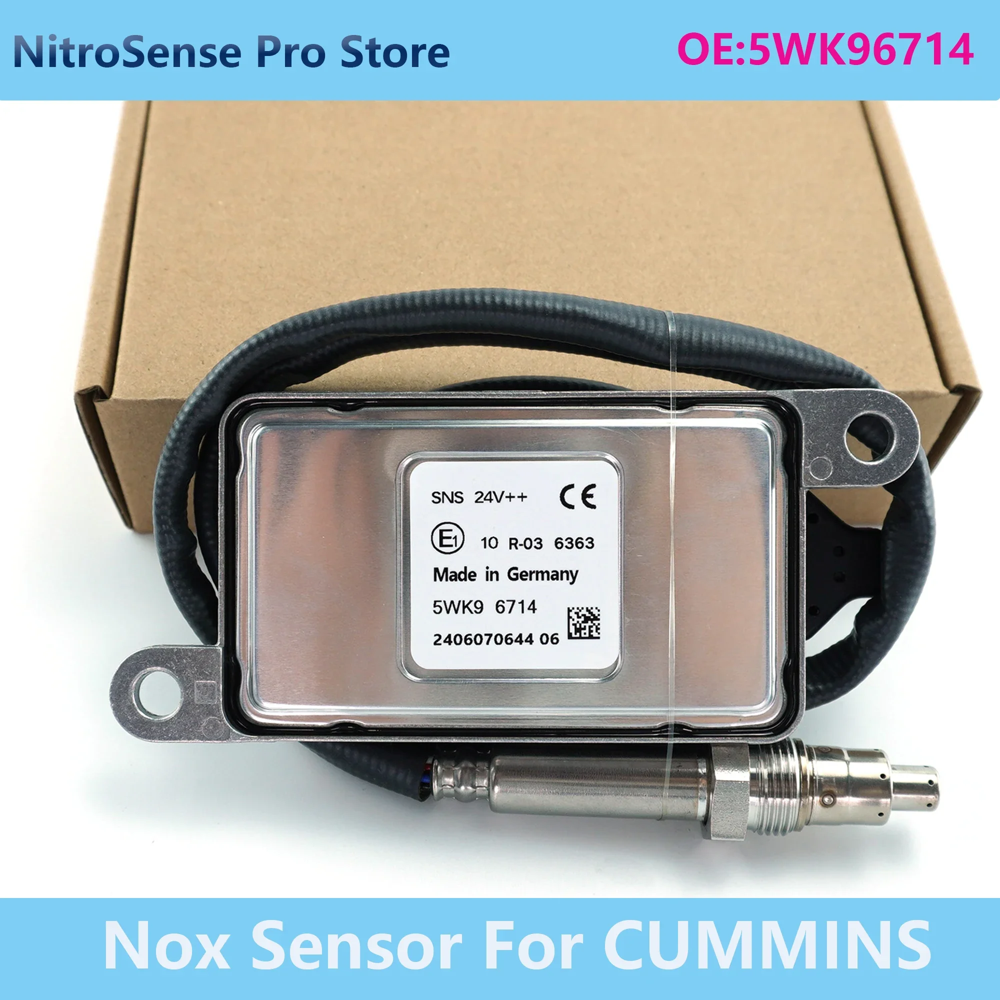 

5WK96714 Nox Sensor For CUMMINS Top Stability Nitrogen Oxide Sensor Excellent Quality Good Price Auto Car Parts 5WK9 6714