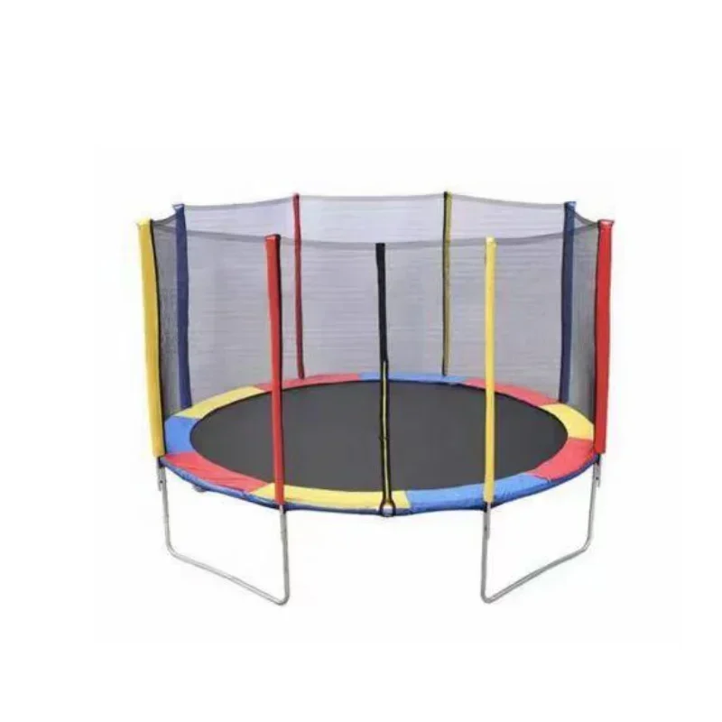 Durable Plastic round Jumping Platform Fitness Trampoline Safety Net Customizable Size Inflatable Trampoline Made Steel Cloth