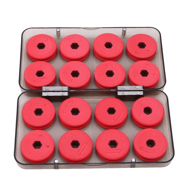 8/16pcs bobine di schiuma Line Box tavola di avvolgimento lenza albero richiamo di Pesca gancio Rig Bait Storage Case Pesca Fishing Tackle Box