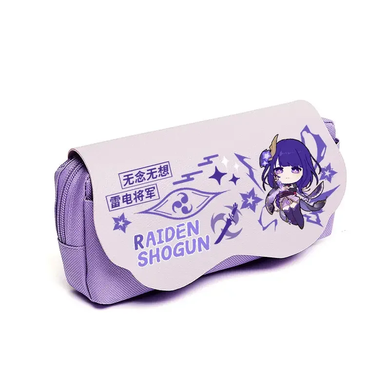 Game Game Impact Nahida Xiao Kazuha School Canvas Pencilcase for Boy Girl Large-capacity Pencil Cases Stationery Cosmetic Bag