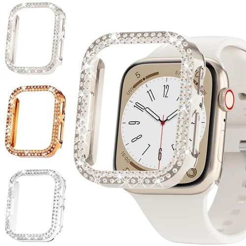 Funda De Diamante Para Apple Watch, Funda Protectora De