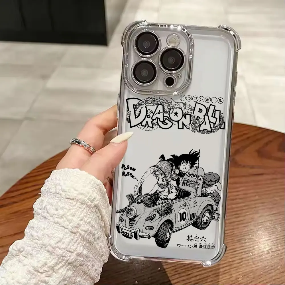 Plating Phone Case For iPhone 17 17e 16 15 14 13 12 11 Pro Max X XR XSMax Mini Air Plus Anti-Fall Son Goku Dragon Balls Manga view 6